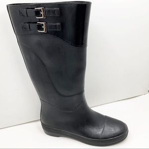 ☔️{Cole Haan} Nike Air Black Tall Rain Boots